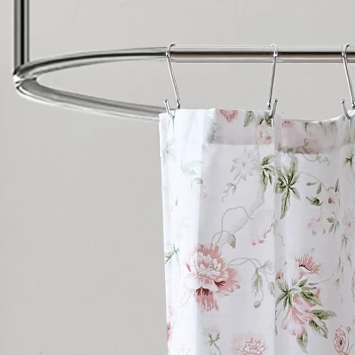 Breezy Floral Shower Curtain Bright Pink - Laura Ashley - Image 4