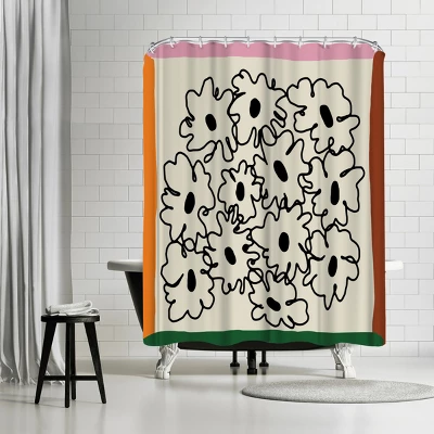 Americanflat 71x74 Floral & Botanical Shower Curtain By Miho Art Studio - Image 9