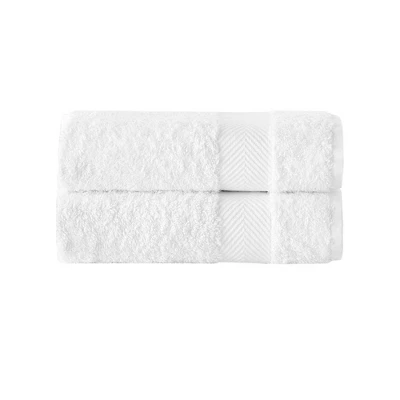 Kansas Turkish Cotton Bath Towel Set White - Enchante Home - Image 2