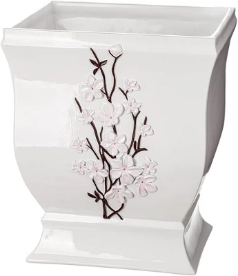 Creative Scents Vanda White Wastebasket - Image 5