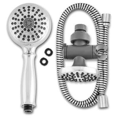 PowerSpray Combination Shower Head 8+1 Dual-mode Chrome - Waterpik - Image 3