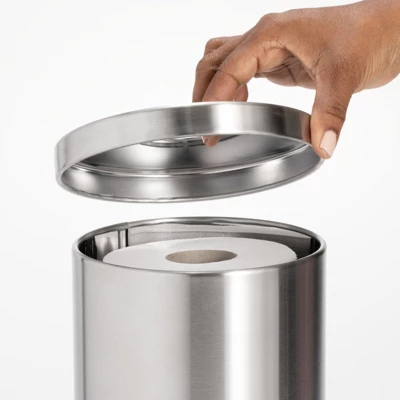 MDesign 3 Roll Toilet Paper Stand Holder For Bathroom Storage - Image 3