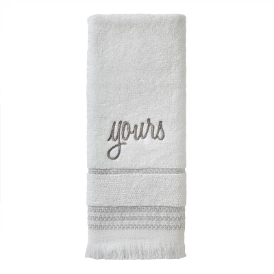2pc Mine And Yours Hand Towel Set White - SKL Home - Image 3