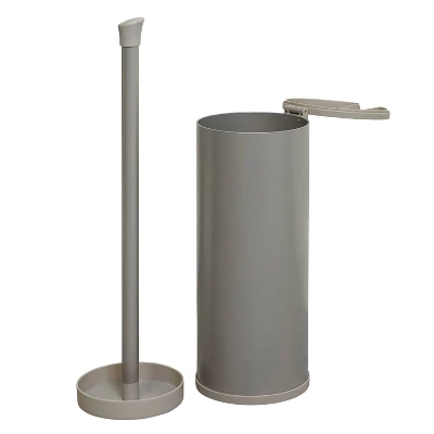 Three Roll Smart Accessories NeverRust Easy Access Toilet Paper Holder Matte Silver - Zenna Home - Image 3