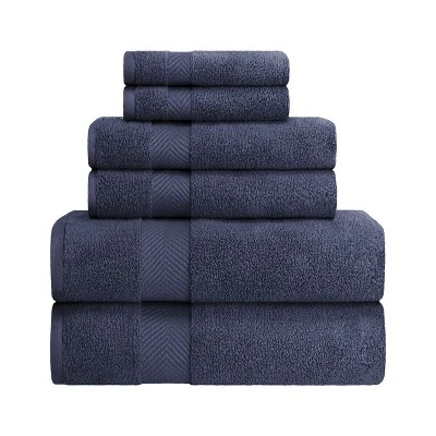 Fast-Drying Zero-Twist Cotton Assorted 6-Piece Towel Set - Blue Nile Mills - Image 12